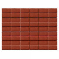  Брусчатка Прямоугольник 200х100х40 мм - Braer красный: внешний вид